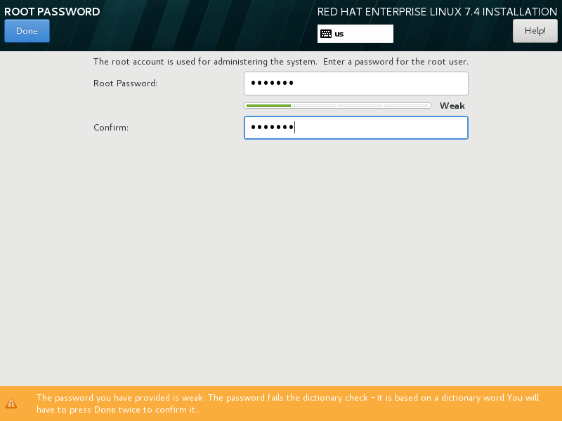 Set Root Password