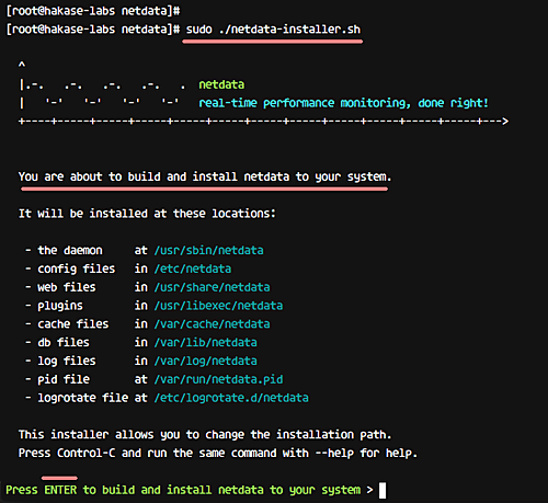 Install Netdata