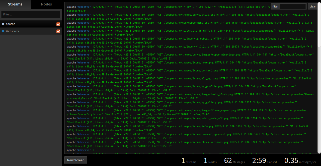 Log.io RealtimeLog Monitoring Software