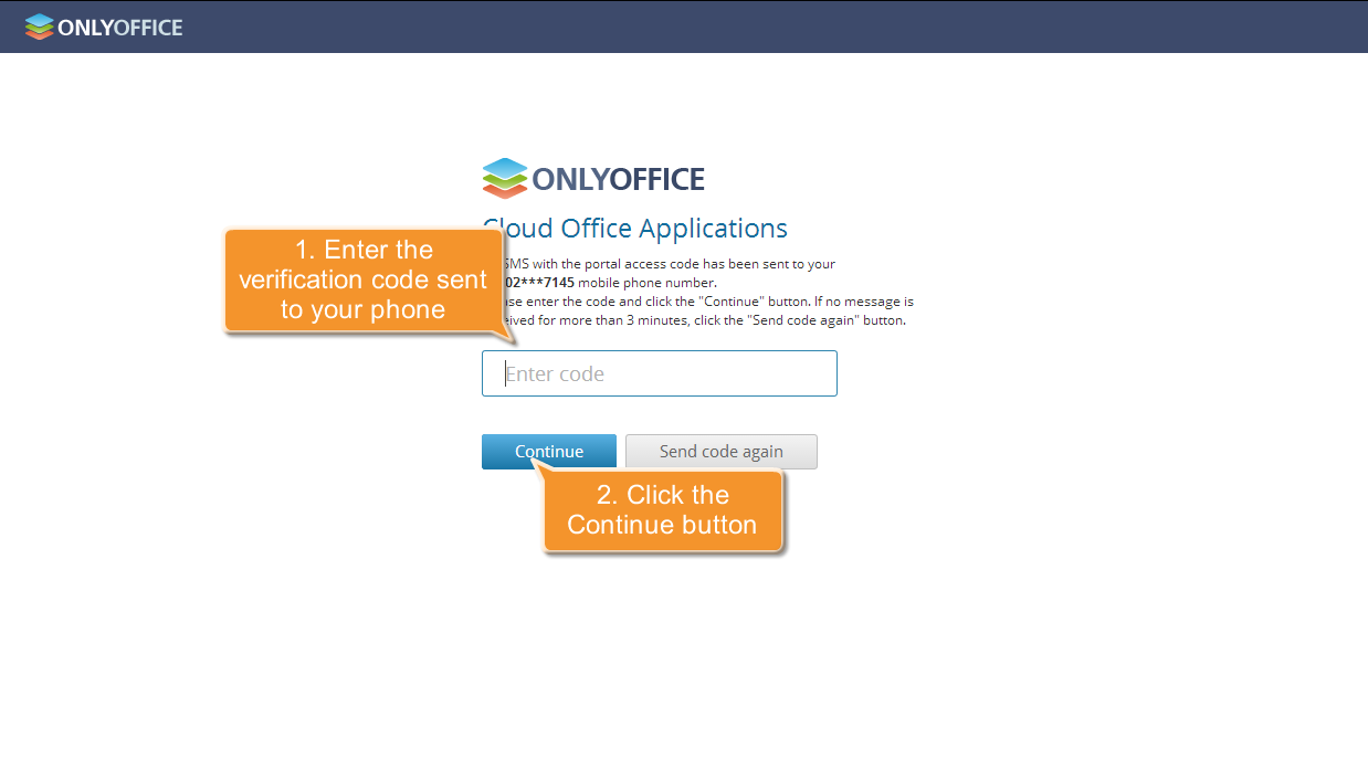 Log in to ONLYOFFICE