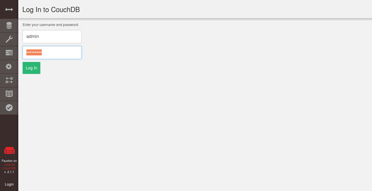 CouchDB web interface