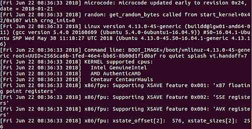 How to make dmesg produce timestamps in output