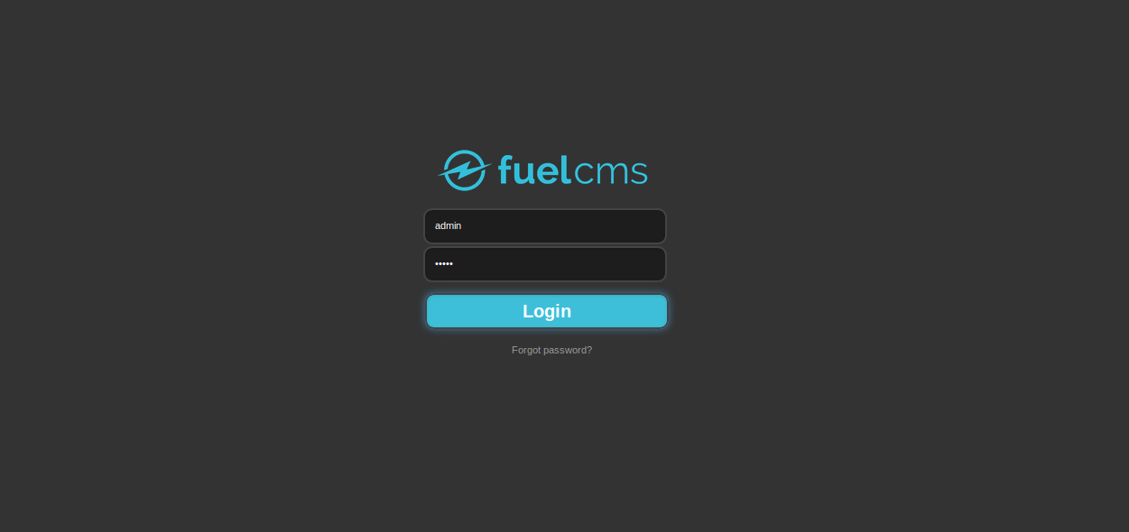 Login to Fuel CMS