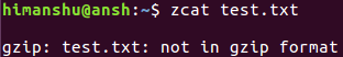 Does zcat work with non-compressed files