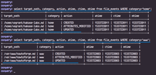 Using osqueryi