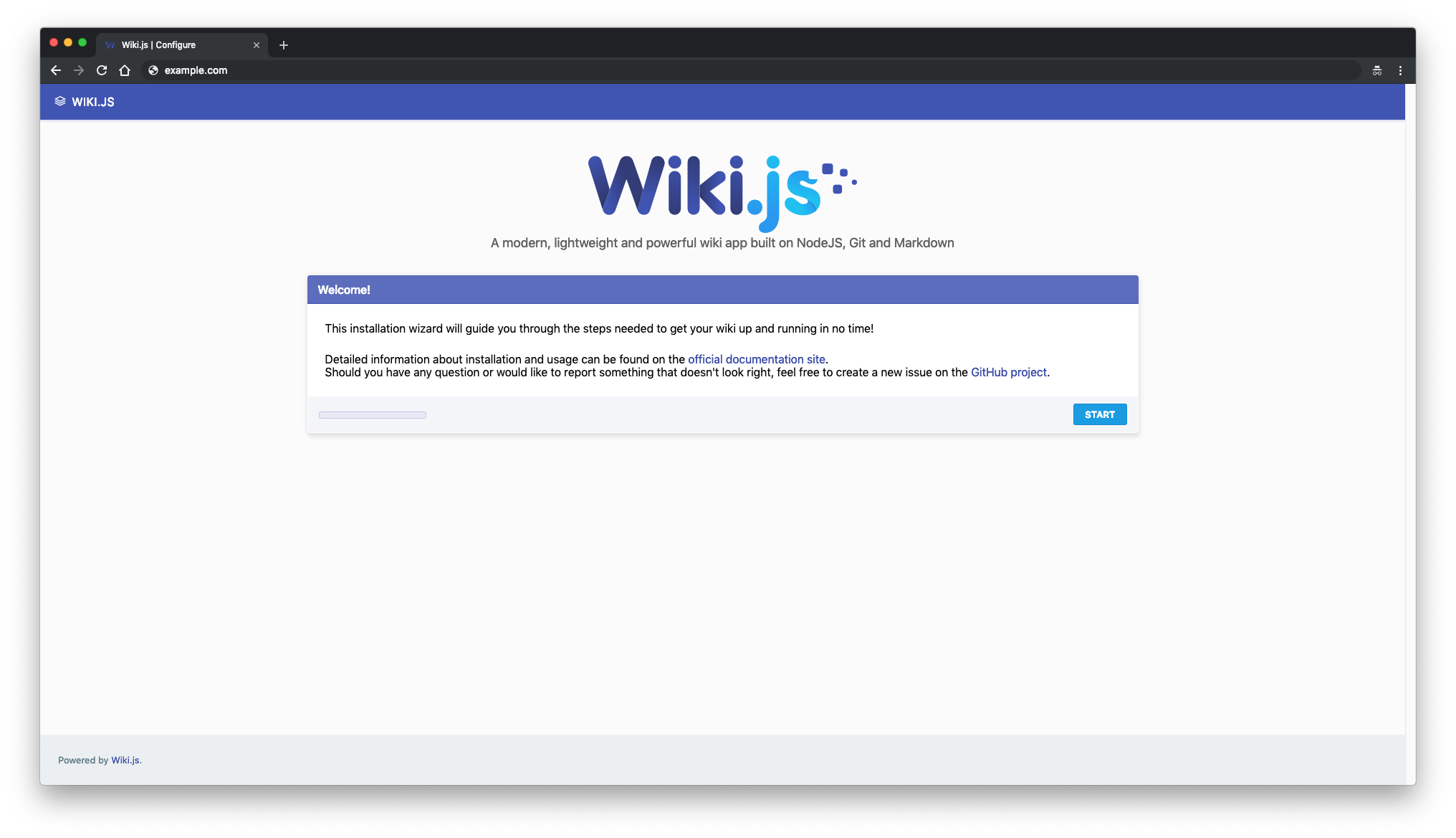 Wiki.js installer