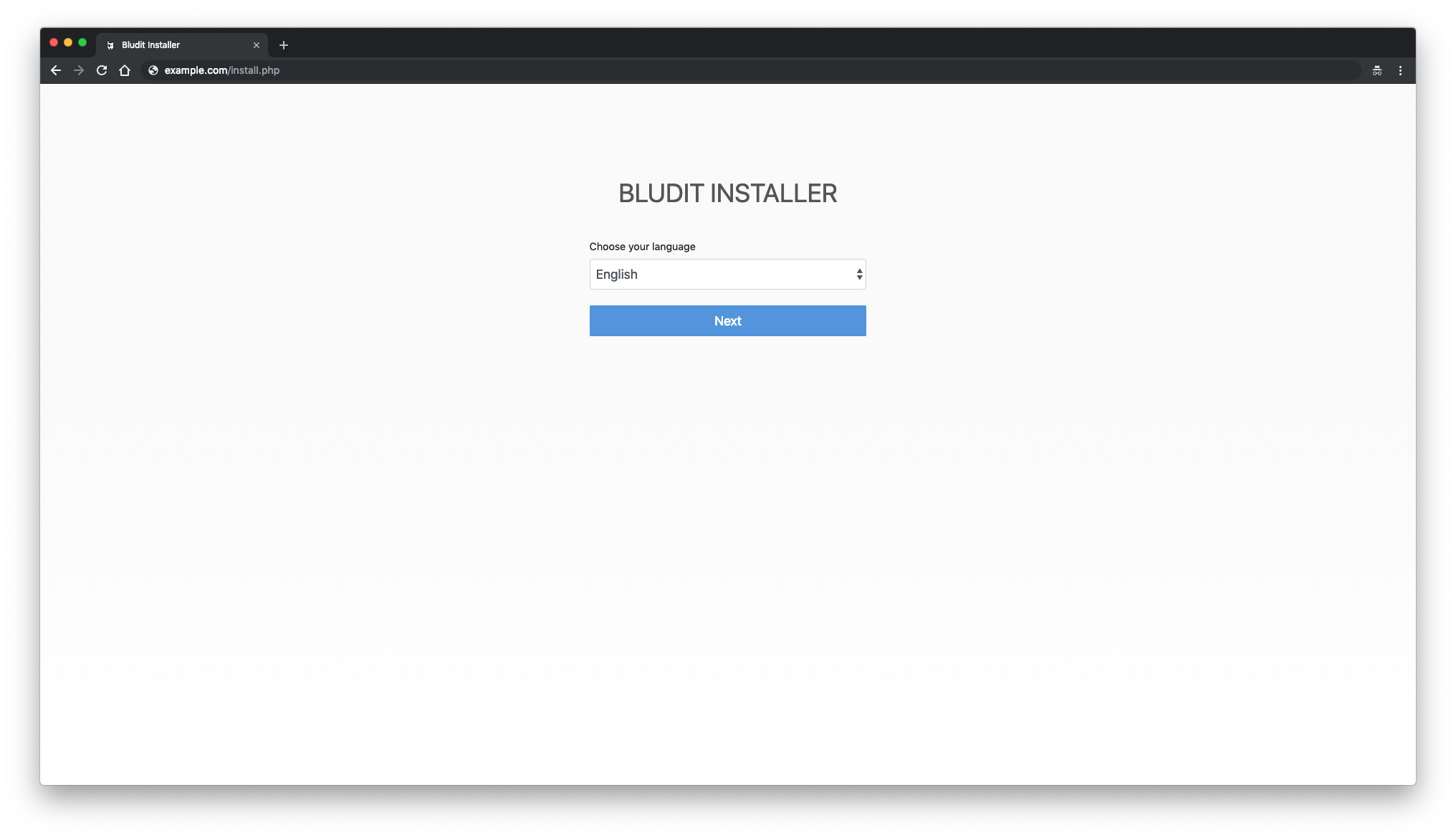 Bludit Installer