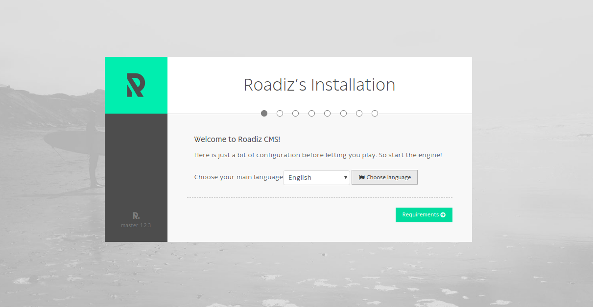 Roadiz installation