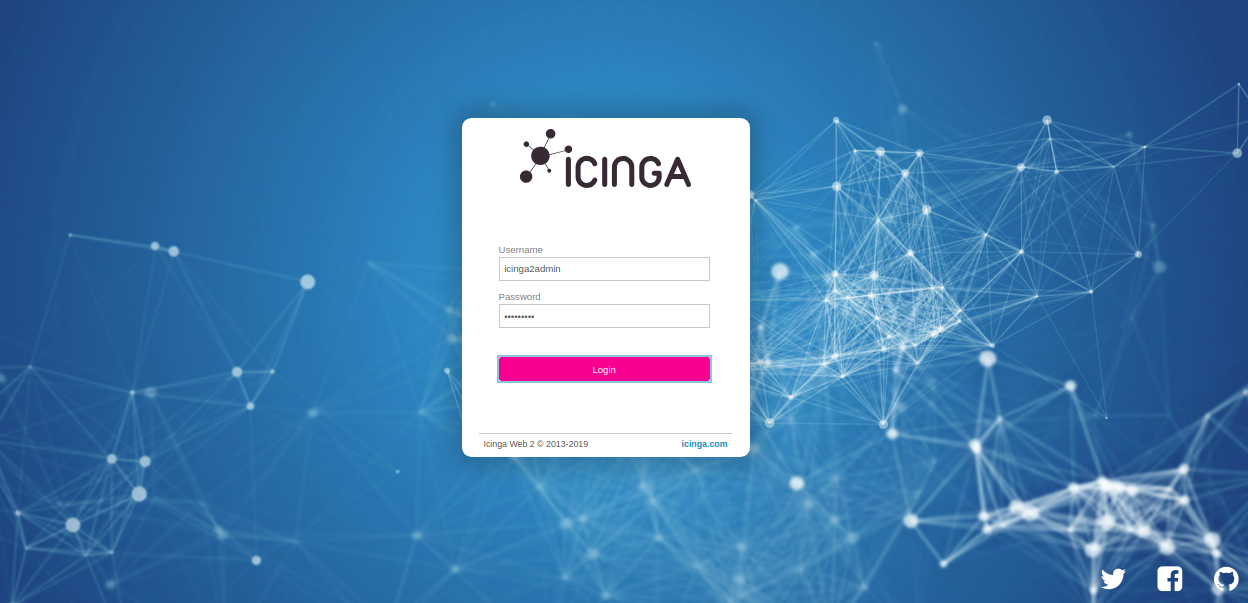 Icinga login