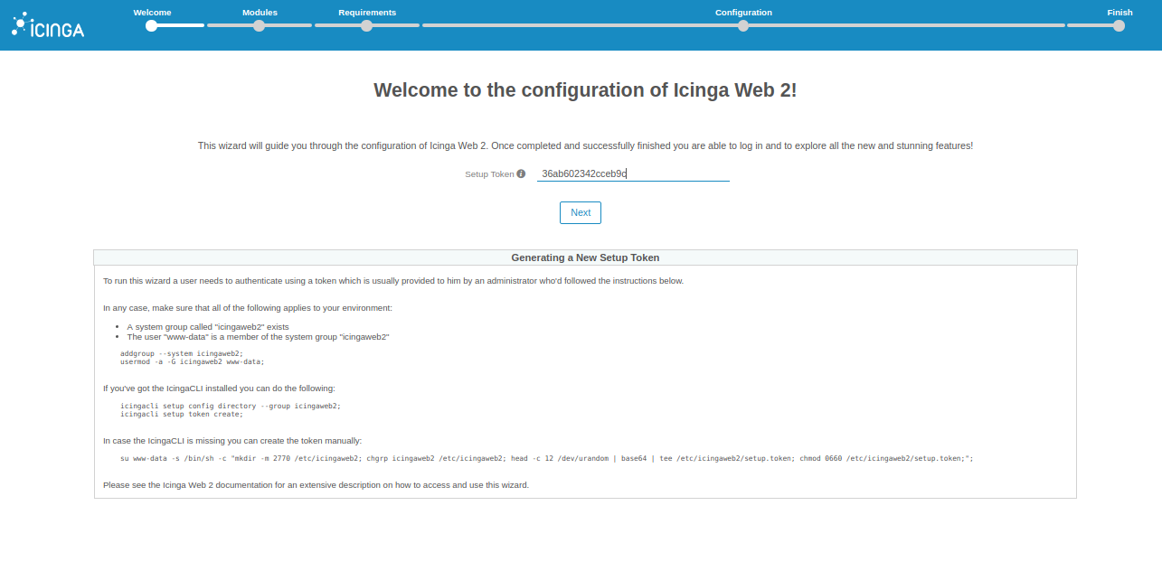 Icinga2 web