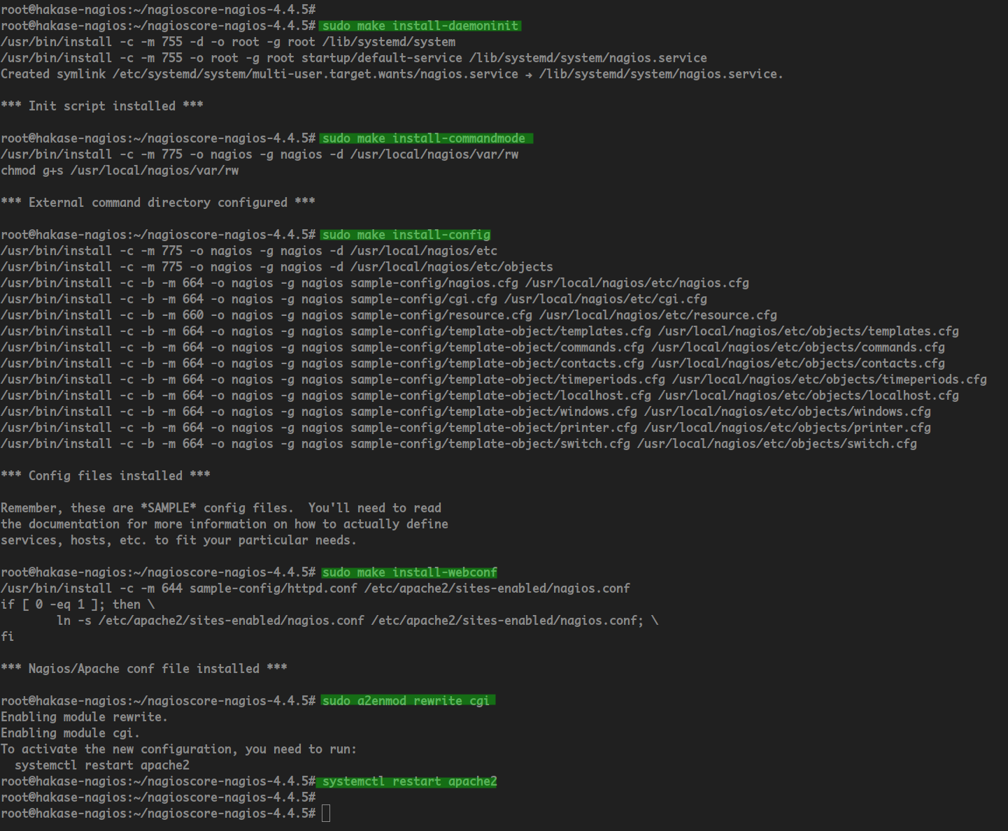 Install Nagios Configuration