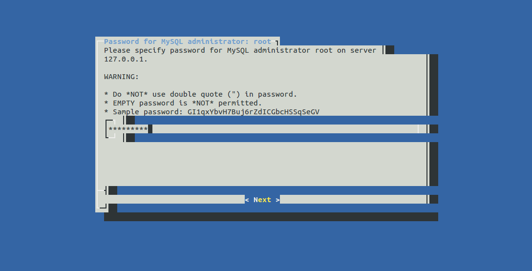 MySQL Root Password