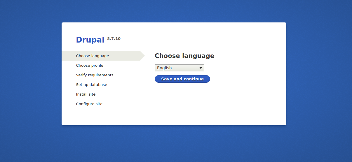 Choose language