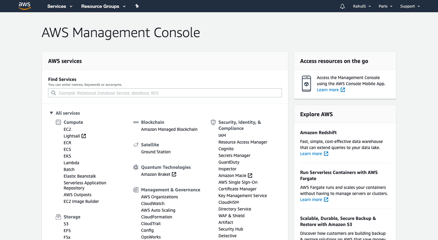 AWS Management Console