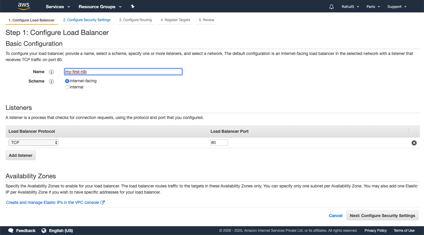 Configure Load Balancer