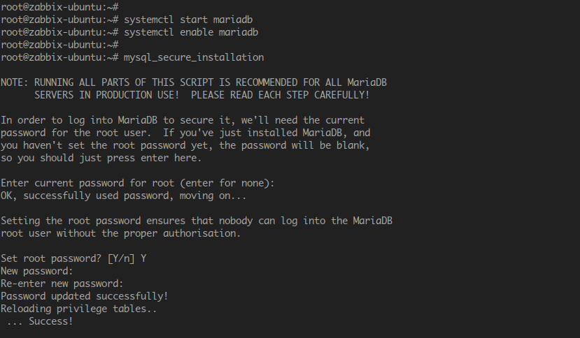 Configure MariaDB