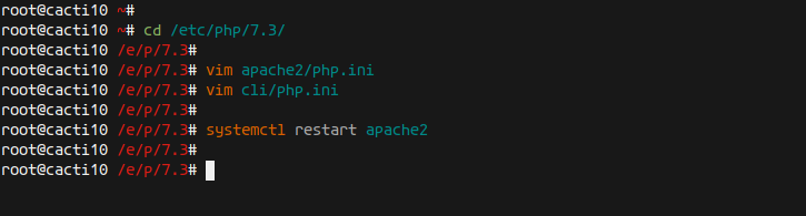 Setup PHP for Cacti