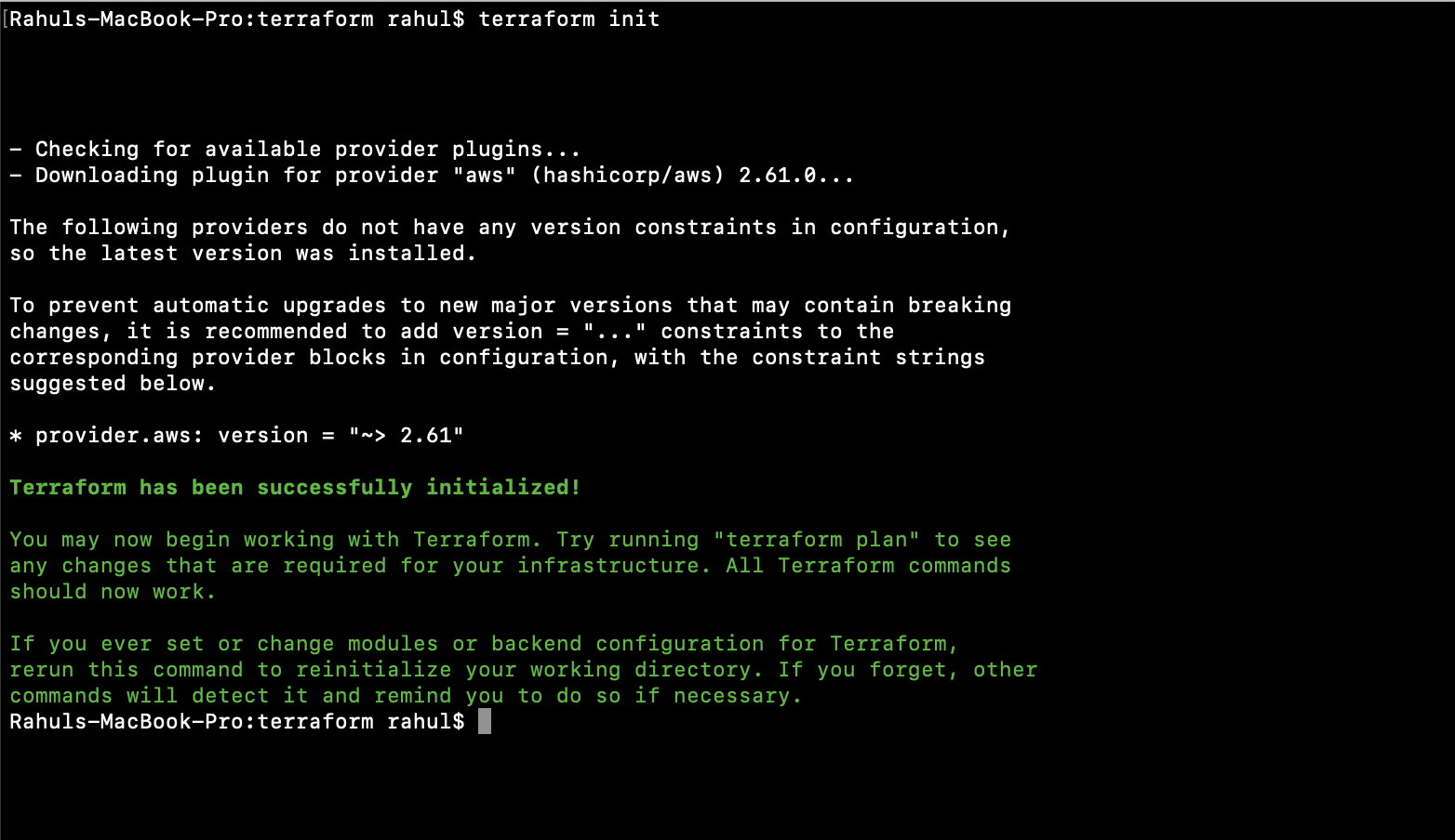 Terraform Init