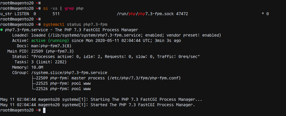 Check PHP-FPM Service