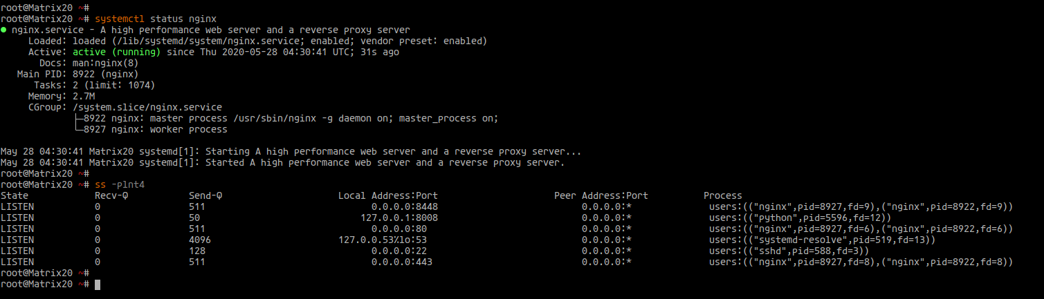 Setup Nginx as a Reverse proxy for Matrix Synapse