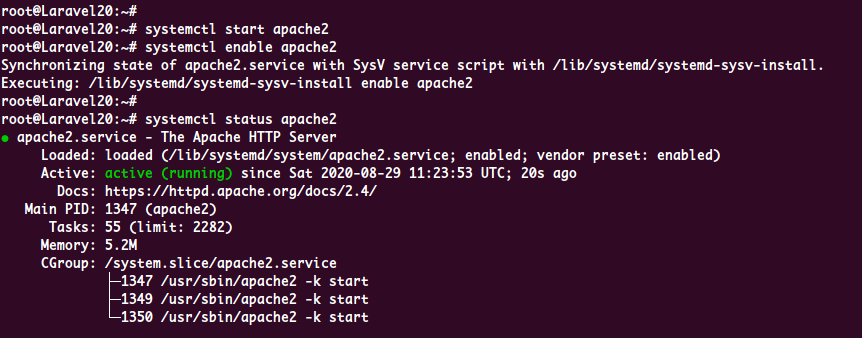 Install Apache Webserver