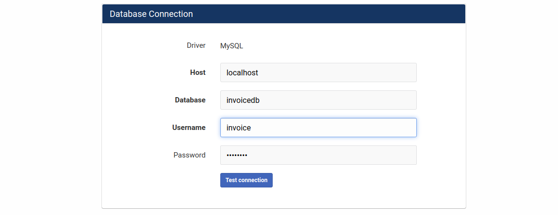 MySQL settings