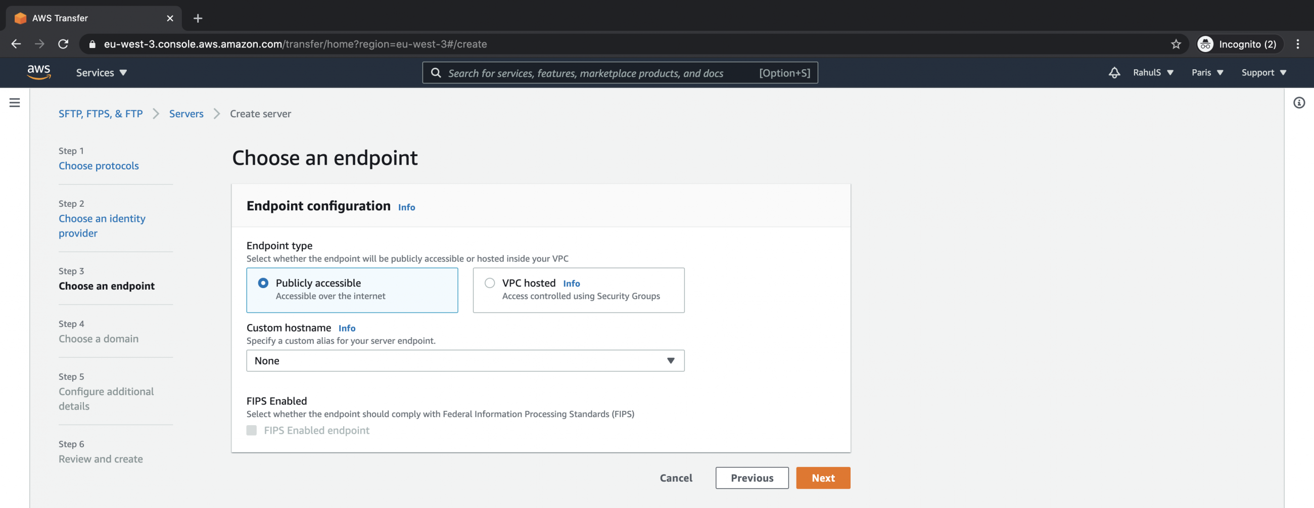 Endpoint configuration