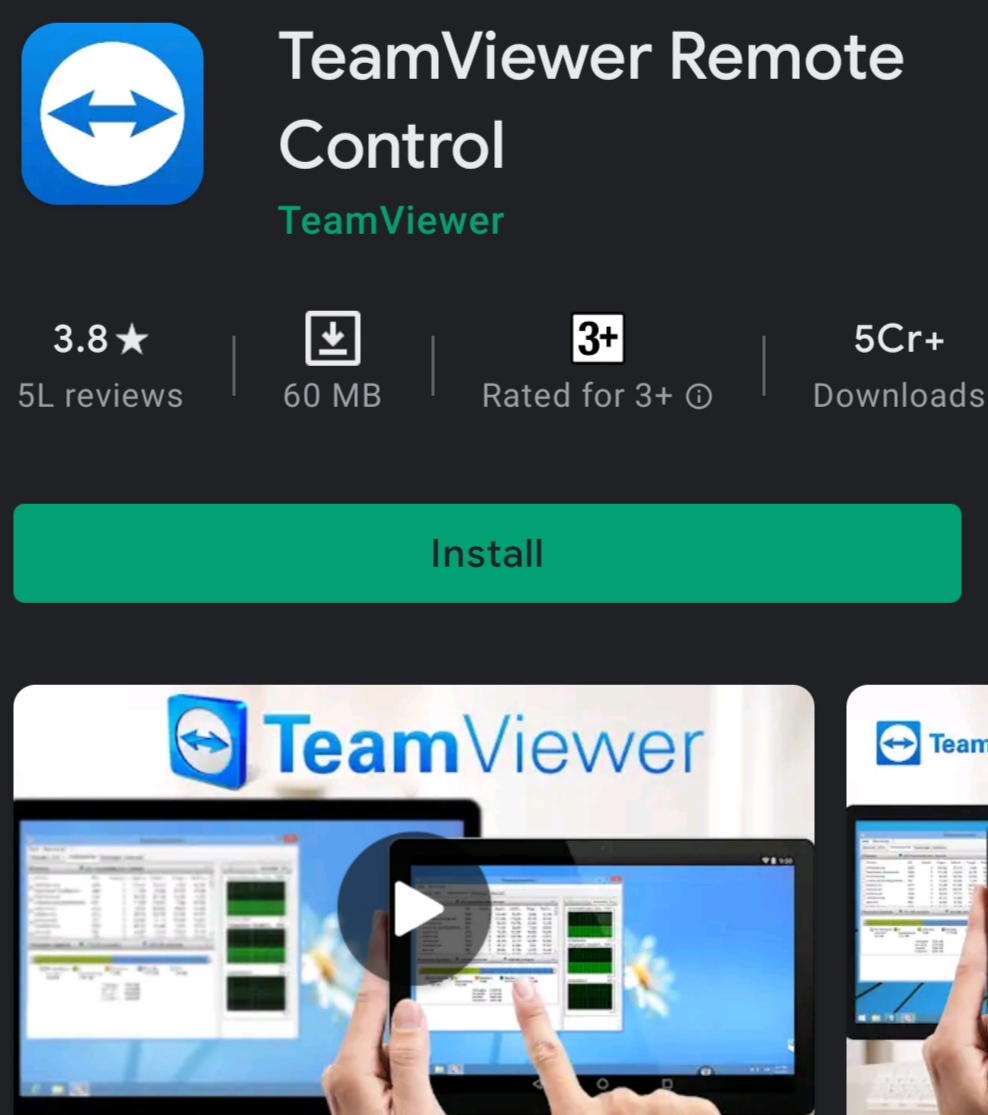 TeamViewer install on Android Device