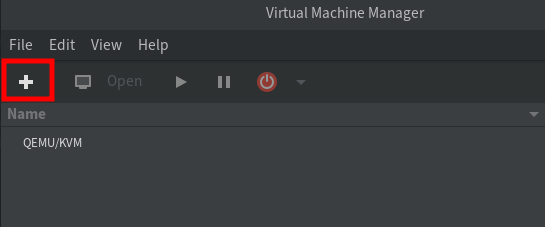 Create new virtual machine with virt-manager