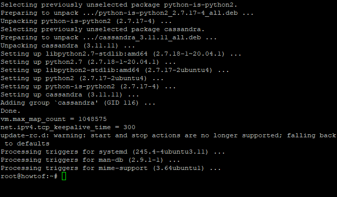 Installing Apache Cassandra