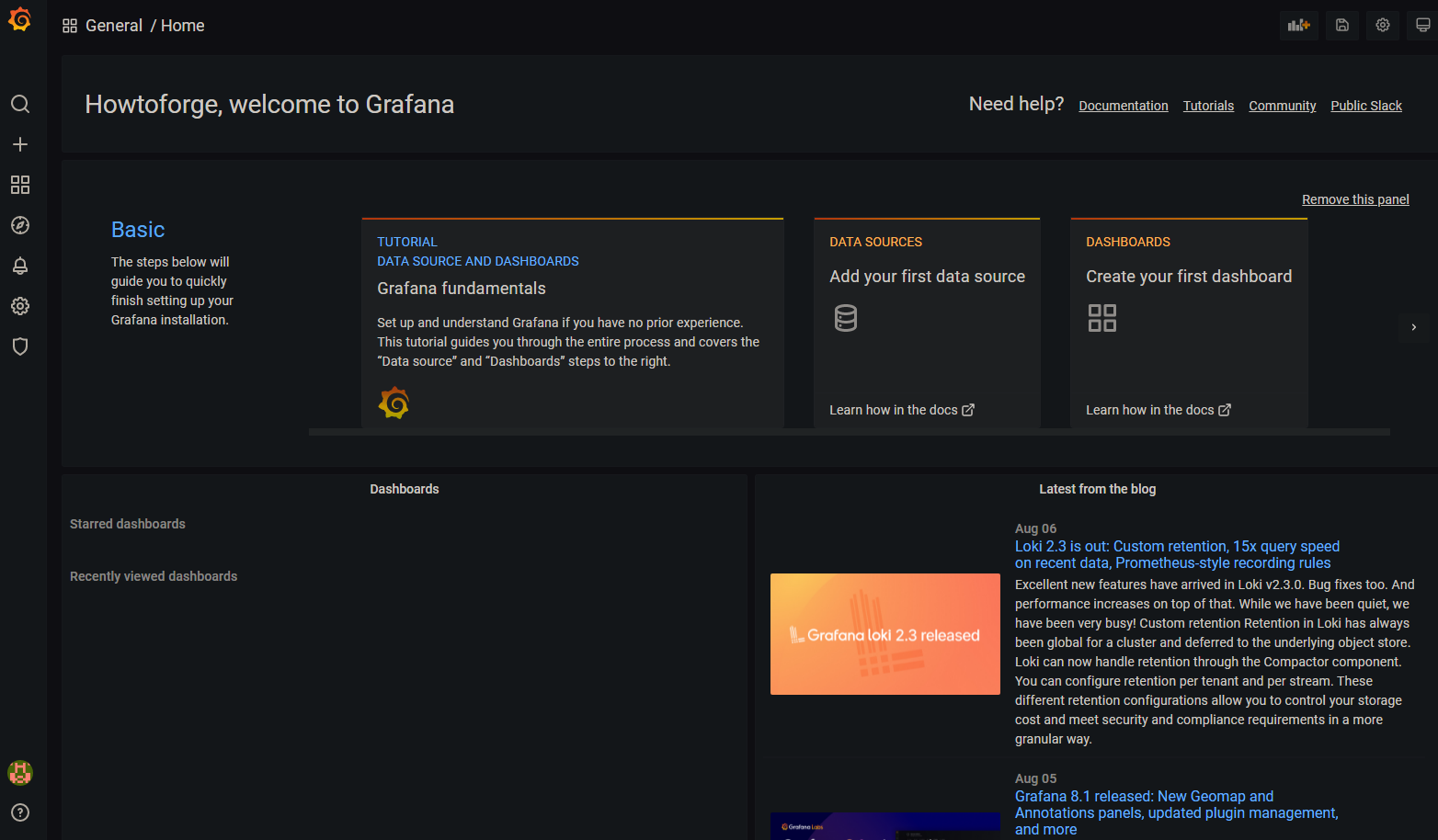 daskboard grafana