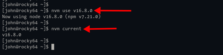 Switch different version of Node.js with NVM