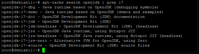 Java 17 Availability