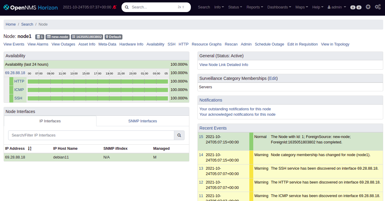 OpenNMS Network Monitoring