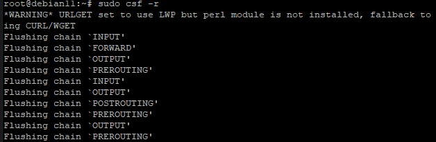 Configuring CSF Firewall on Debian 11 5