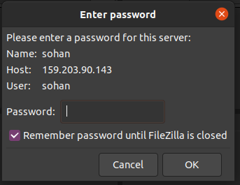 Enter password