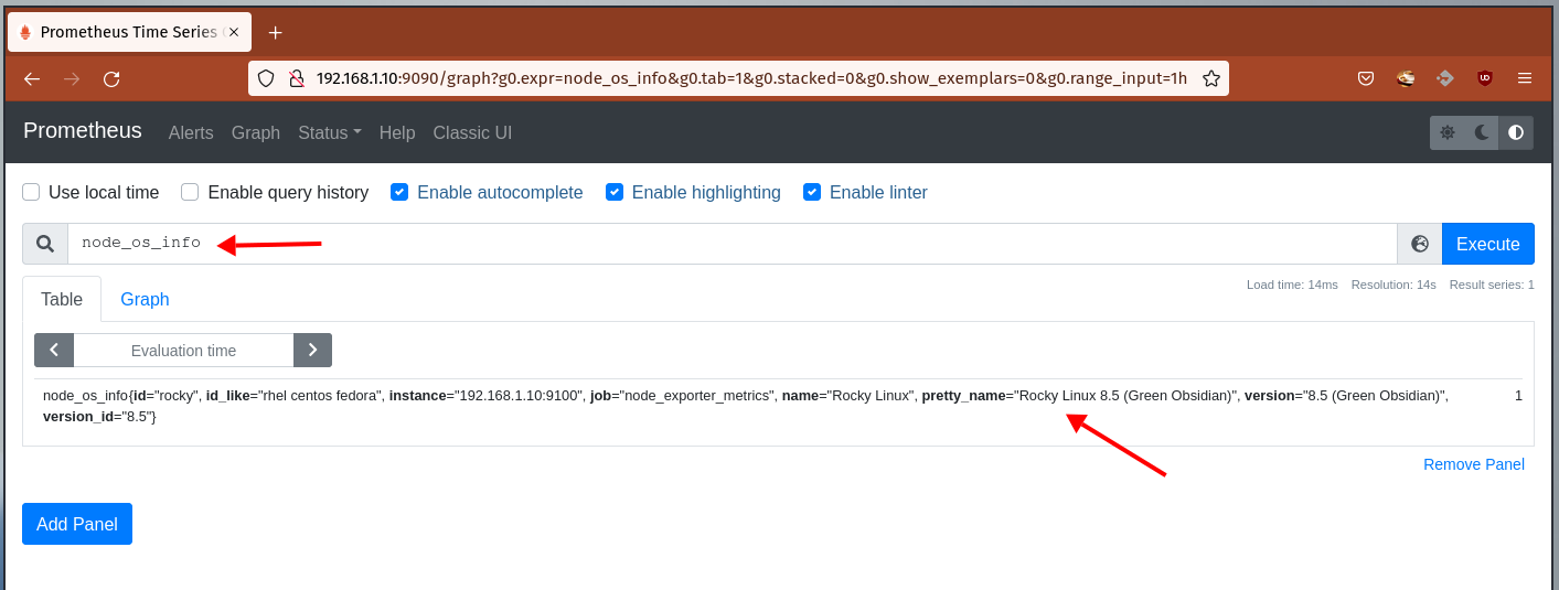 Prometheus example PromQL query