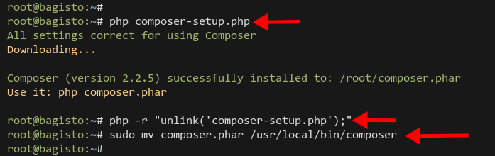 Installing Composer Tool