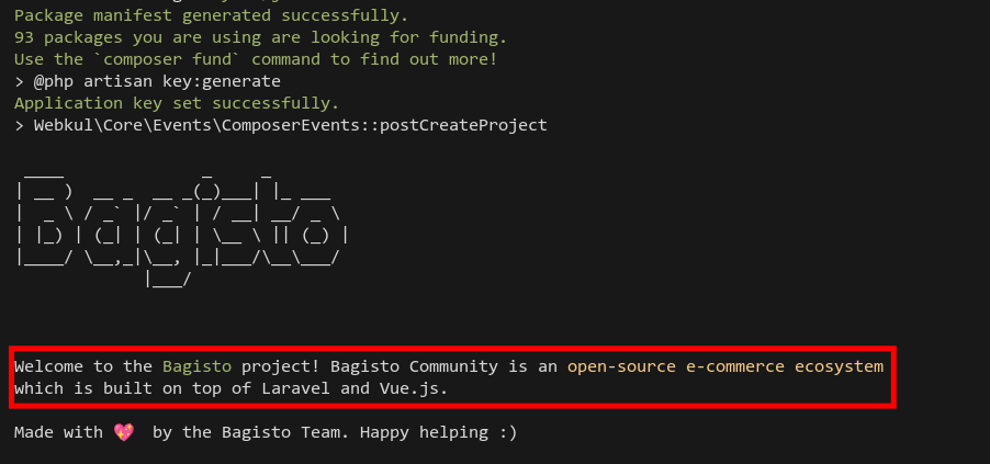 Downloading Bagisto Source Code