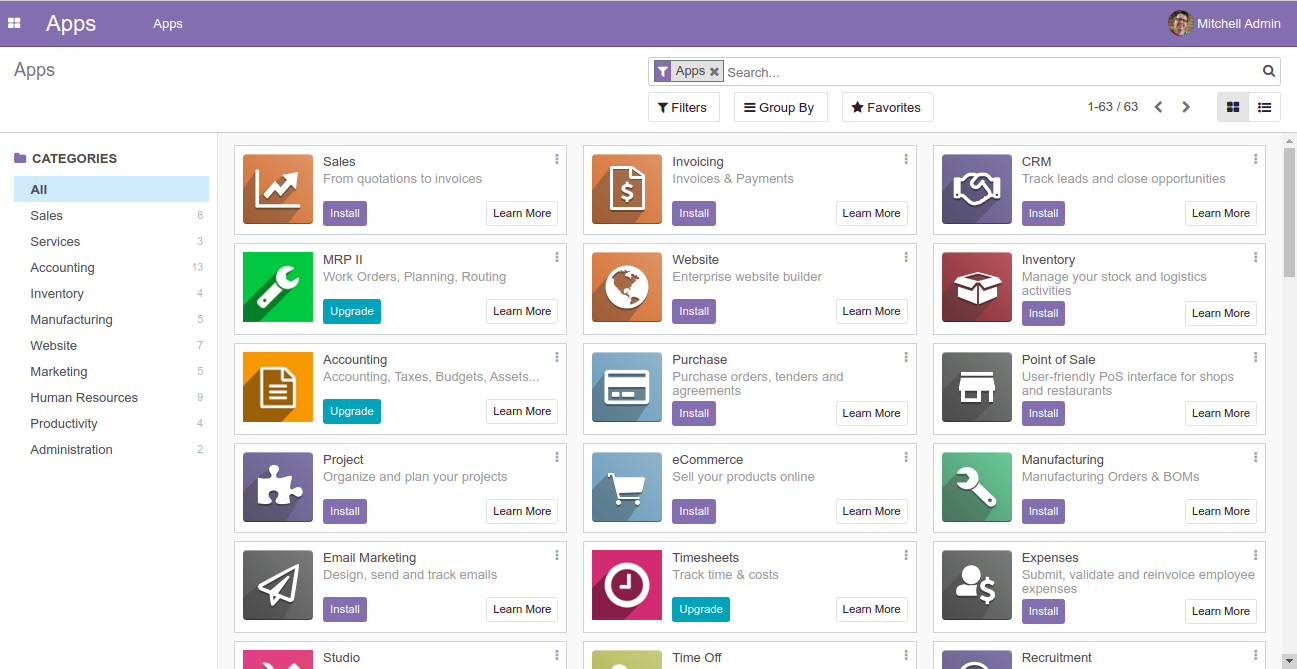 Odoo Dashboard