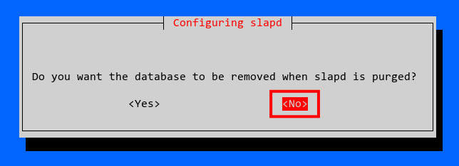 Do not delete old database OpenLDAP