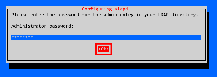 Administrator password OpenLDAP