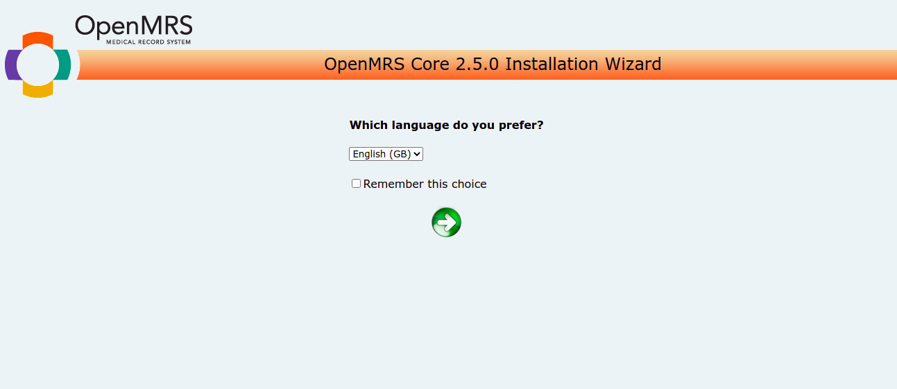 OpenMRS Installation Wizard