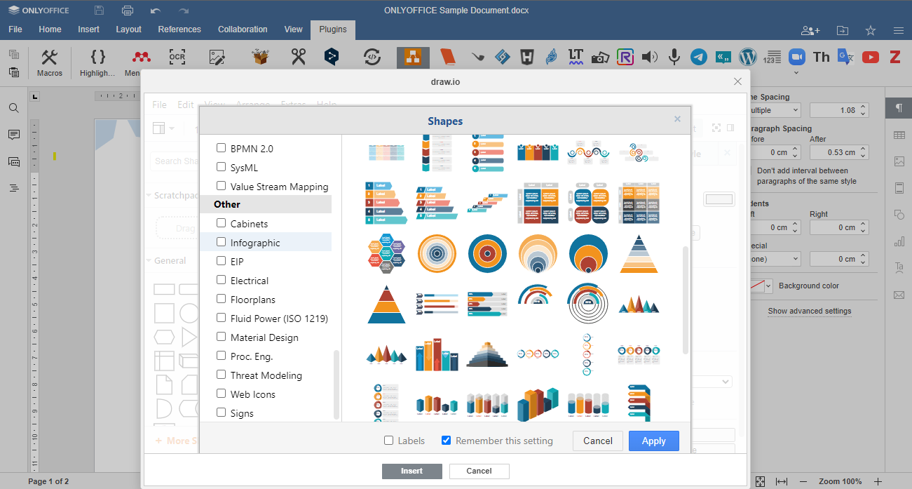 ONLYOFFICE Draw.io Plugin