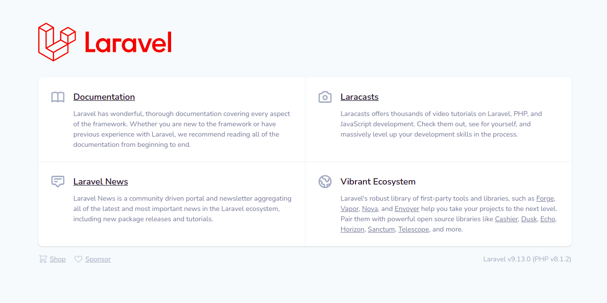 Laravel Dashboard