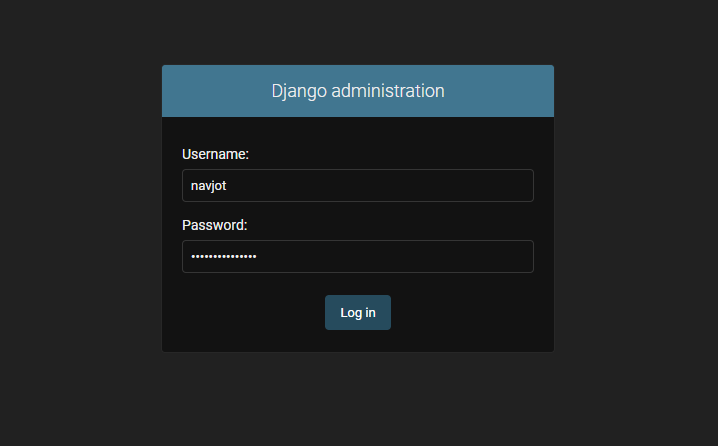 Django Login Page