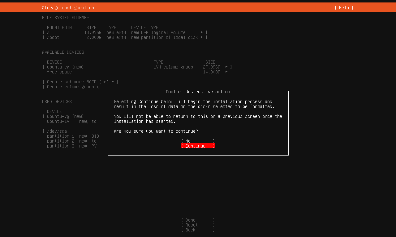 Confirm writing changes to disk