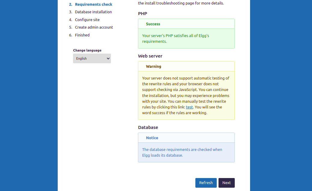 PHP Requirements Check