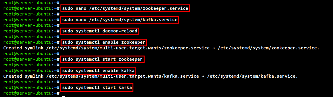 Setup Zookeeper and Kafka as Service