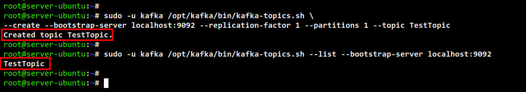 Create and List Kafka Topics